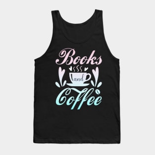 Books and coffee lover Tank Top